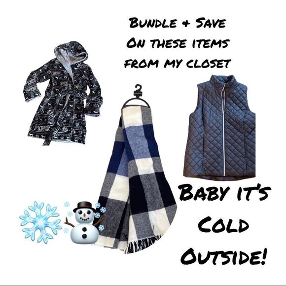 PINK Victoria’s Secret / Hooded Wrap Reversible Robe - Picture 2 of 8